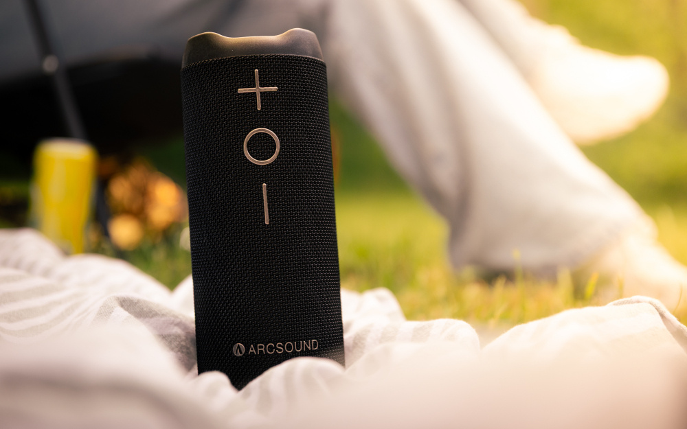 2-pack Arcsound EDGE Bluetooth-högtalare, svart