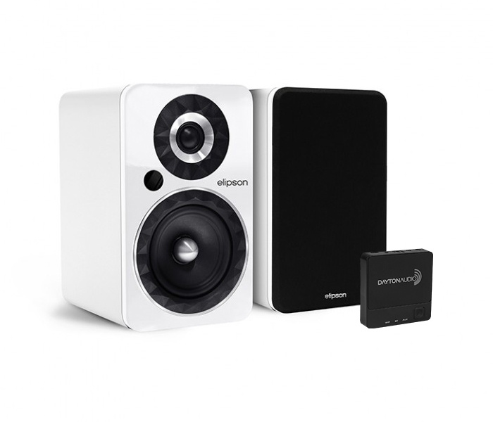 Elipson Prestige Facet 6B BT, vitt par med Dayton Audio WBA31