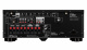 Yamaha RX-A2A & DLS Flatbox XXL 5.0 hemmabiopaket, vit Receivermodell med flera anslutningar och ljudkanaler.