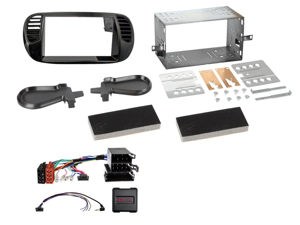 JVC KW-M695DBW bilstereopaket till Fiat 500 2007-2015