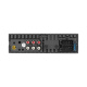 GAS MAX M140-BTX bilstereo till Ford 1995-2006 Baksidan av GAS MAX M140-BTX bilstereo med anslutningar och kontakter.