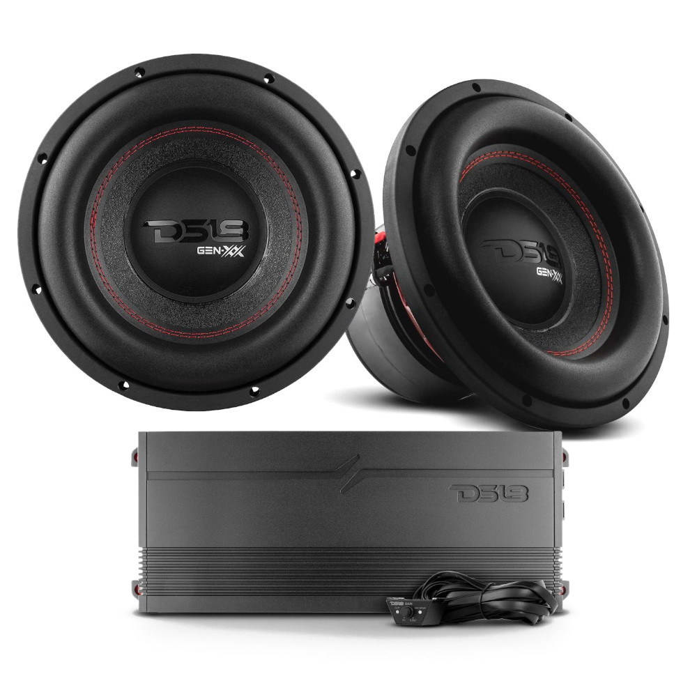 Två subwoofers och en förstärkare från DS18.