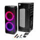 2-pack Arcsound HAZE XXL, tung partyhögtalare med trådlös mikrofon och Bluetooth Tunga partyhögtalare med trådlös mikrofon och Bluetooth, inklusive tillbehör och förpackning.