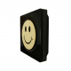 DLS Flatbox D-One On-Wall 5.0 högtalarpaket, svart Svart högtalare med glad smiley-design.