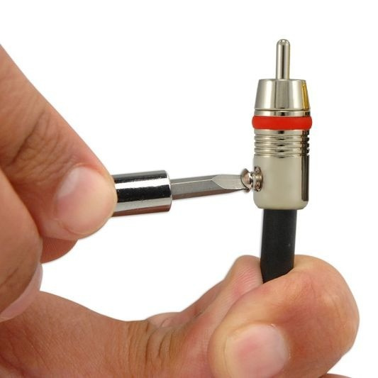 Planet Waves HD-RCA lödfria RCA-kontakter, röd och vit par