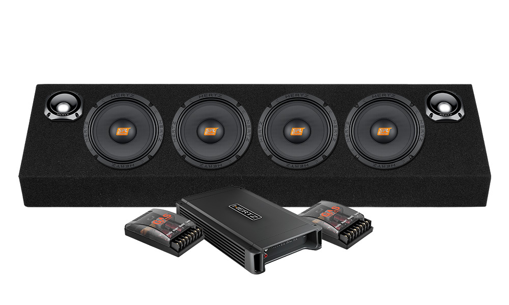 Hertz SV 165.1 & Hertz ST 44 i SPL-låda med Hertz HCP 2X