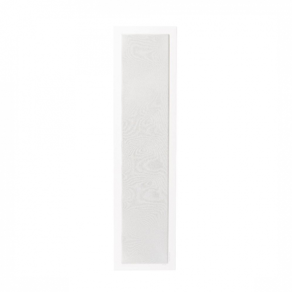 Två vita on-wall högtalare med en minimalistisk design.