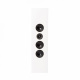 2-pack DLS Flatbox XXL on-wall högtalare, mattvitt