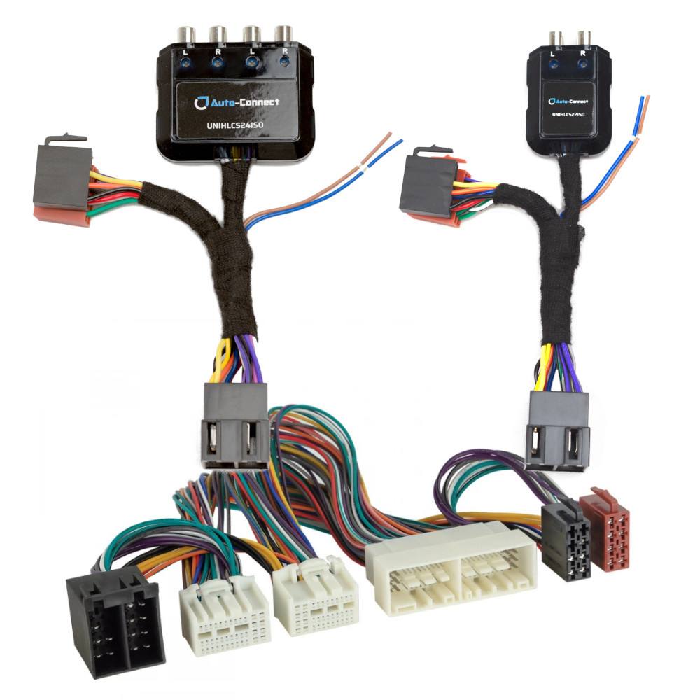 Hög-lågnivåomvandlare med kablage för Kia/Hyundai 2015> utan originalslutsteg.