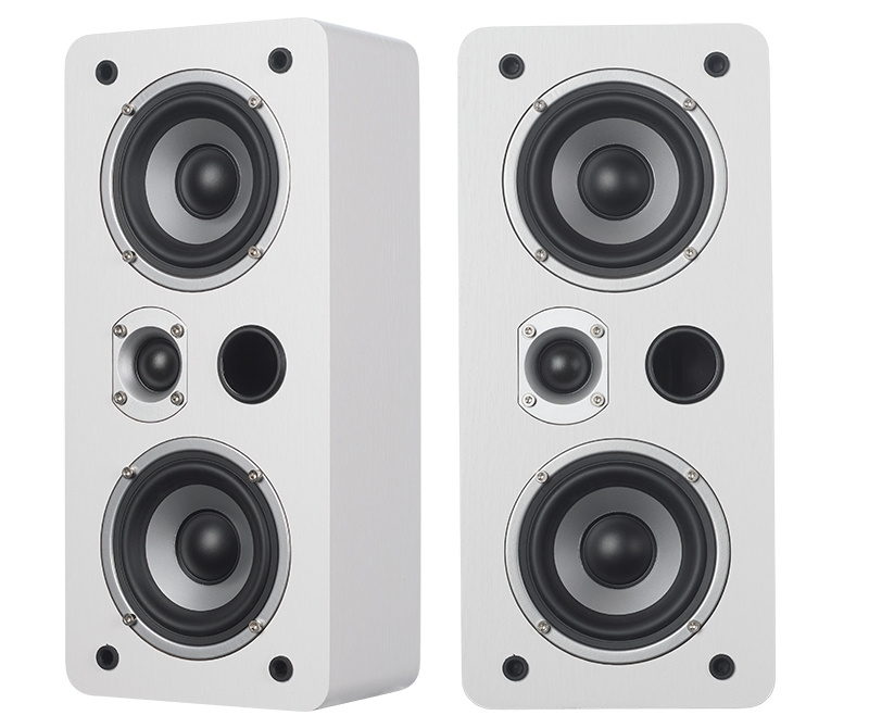 Dynavoice Magic LCR-4 med Challenger Sub 8 2.1 högtalarpaket, vit