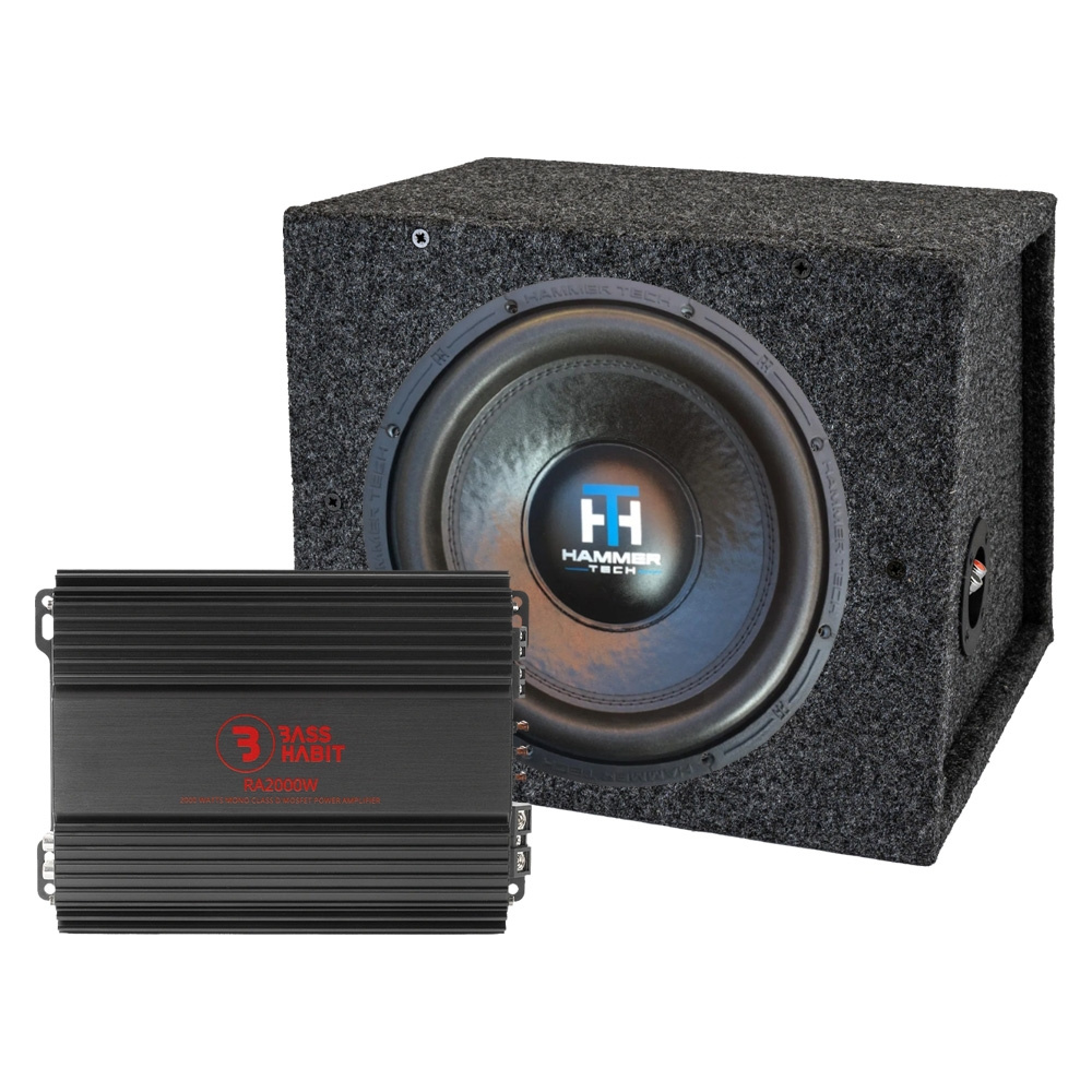 Hammer Tech LCW12V2D4 med RA2000W, 1x12 baspaket i byggsats