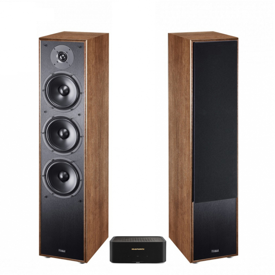 Marantz Model M1 & Magnat MS70 2.0 stereopaket, valnöt