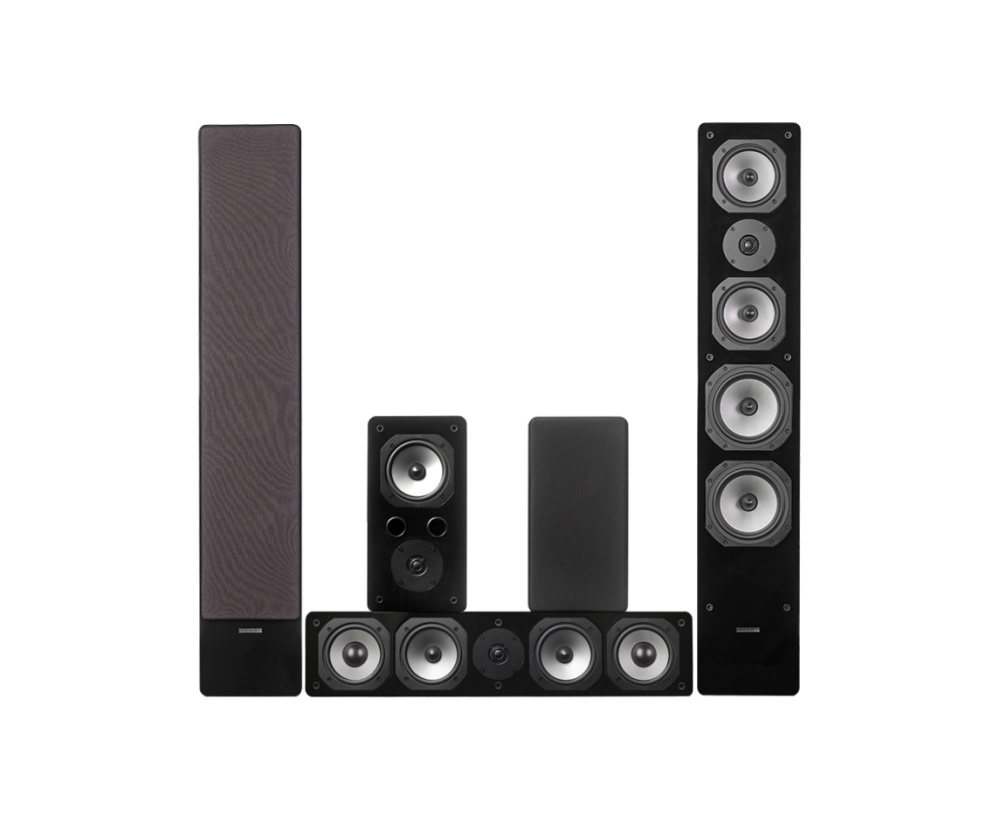 Dynavoice Challenger M-65 EX med center och surround, 5.0 högtalarpaket