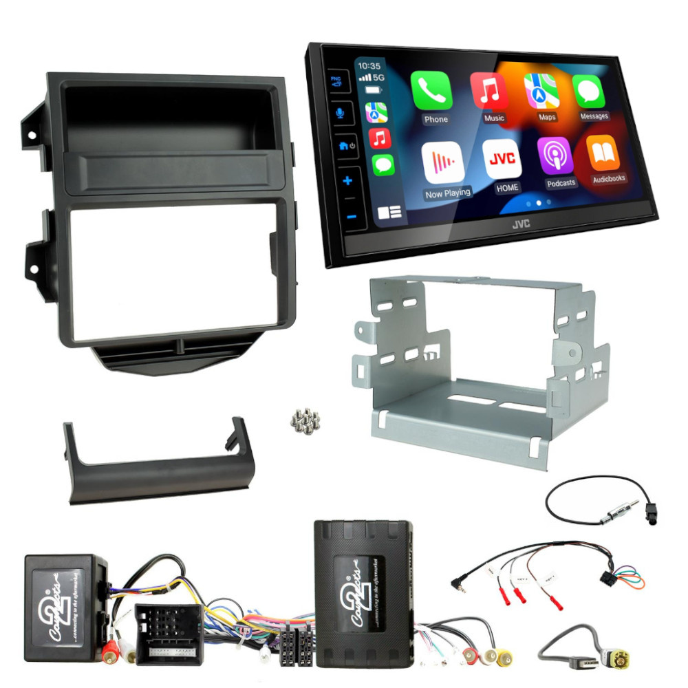 Stereopaket med monteringsram och tillbehör för Porsche Macan 2014-2016.