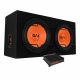 GAS MAD B1-212 & MAD A2-600.1DFL, baspaket Subwoofers med förstärkare för ljudsystem.