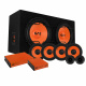 GAS MAD B1-212 SPL helhetspaket med 4-pack MAD PM1-64 Högtalarsystem med subwoofers och flera högtalare från GAS.