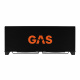 GAS MAD B1-310 SPL-paket med 4-pack MAD PM1-64 Gasgrill med svart design och orange logotyp.