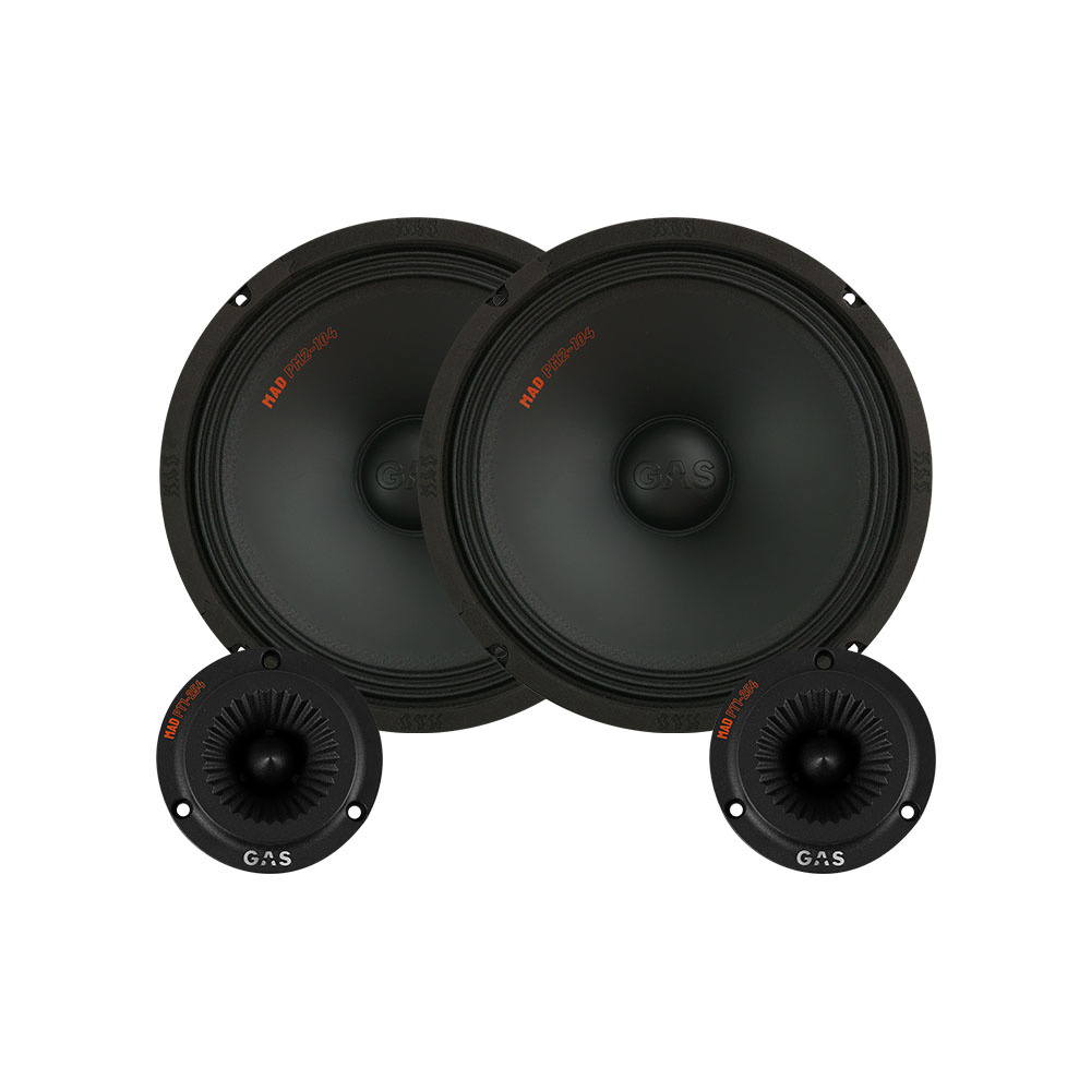 Högtalarpaket med två basar och två diskanter från GAS.