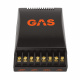 4-pack GAS MAD PM2-104 med PT2-254 SPL-paket, medium En svart enhet med guldanslutningar och GAS-logotyp.