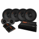 4-pack GAS MAD PM2-84 SPL-paket med steg, medium 4-pack högtalare och förstärkare från GAS, inklusive diskanthögtalare.