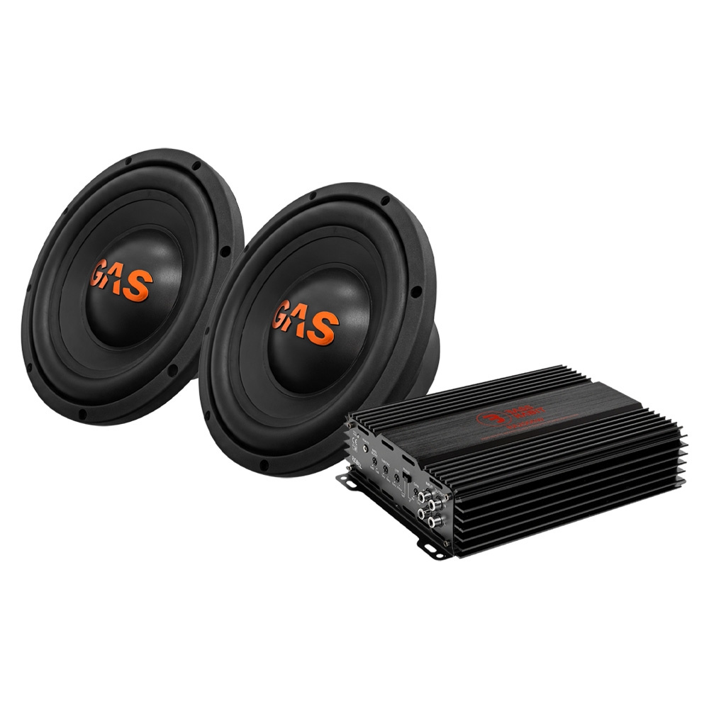 2-pack GAS MAD S1-2504 med RA2000W, 2x10 tums baspaket
