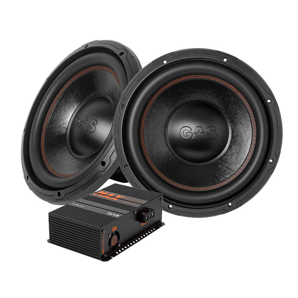 Högtalare och förstärkare för bilens ljudsystem.