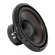GAS MAD S3-12D2 & MAX PA1-1500.1DZ2, baspaket En subwoofer med svart kon och anslutningsklipp.