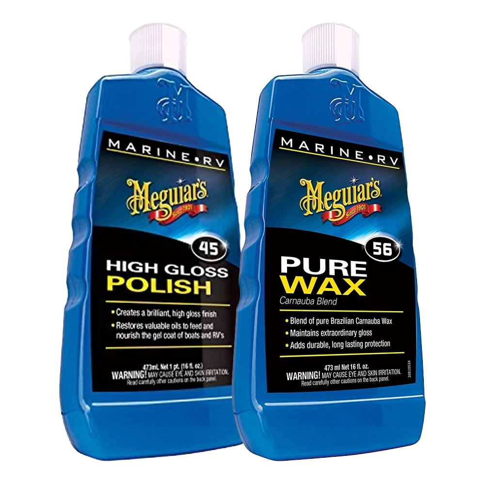 Meguiar's marinvårdspaket, polish + vax