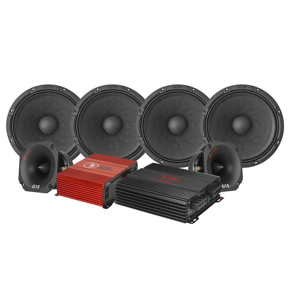 4-pack GAS MAX PM2-64 med PT2-384 och slutsteg, SPL-paket