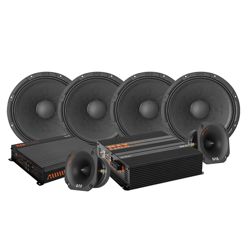 4-pack GAS MAX PM2-84 med PT2-384 och slutsteg, SPL-paket