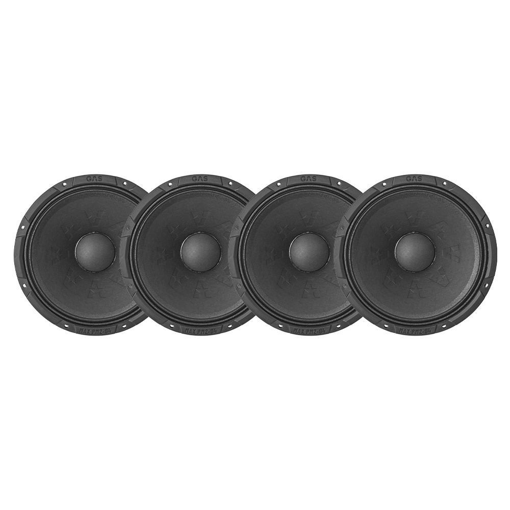 4-pack GAS MAX PM2-84, 8 tums midbas/mellanregister