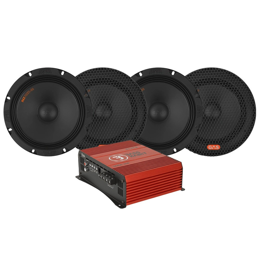 4-pack GAS MAX PMW1-84 med Bass Habit SPL ELITE 850.2DF, SPL-paket