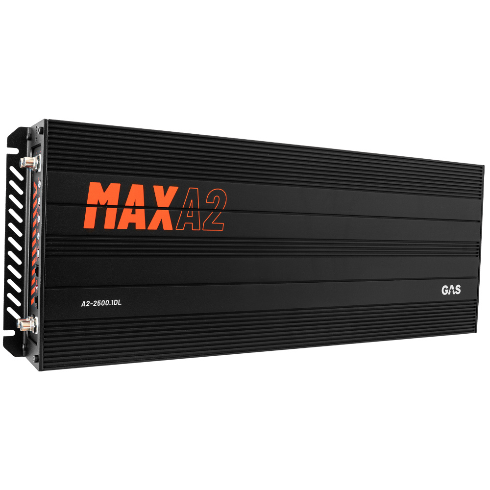 GAS MAX S1-12D1 2x12 tum i Competition-baslåda & MAX A2-2500.1DL, baspaket