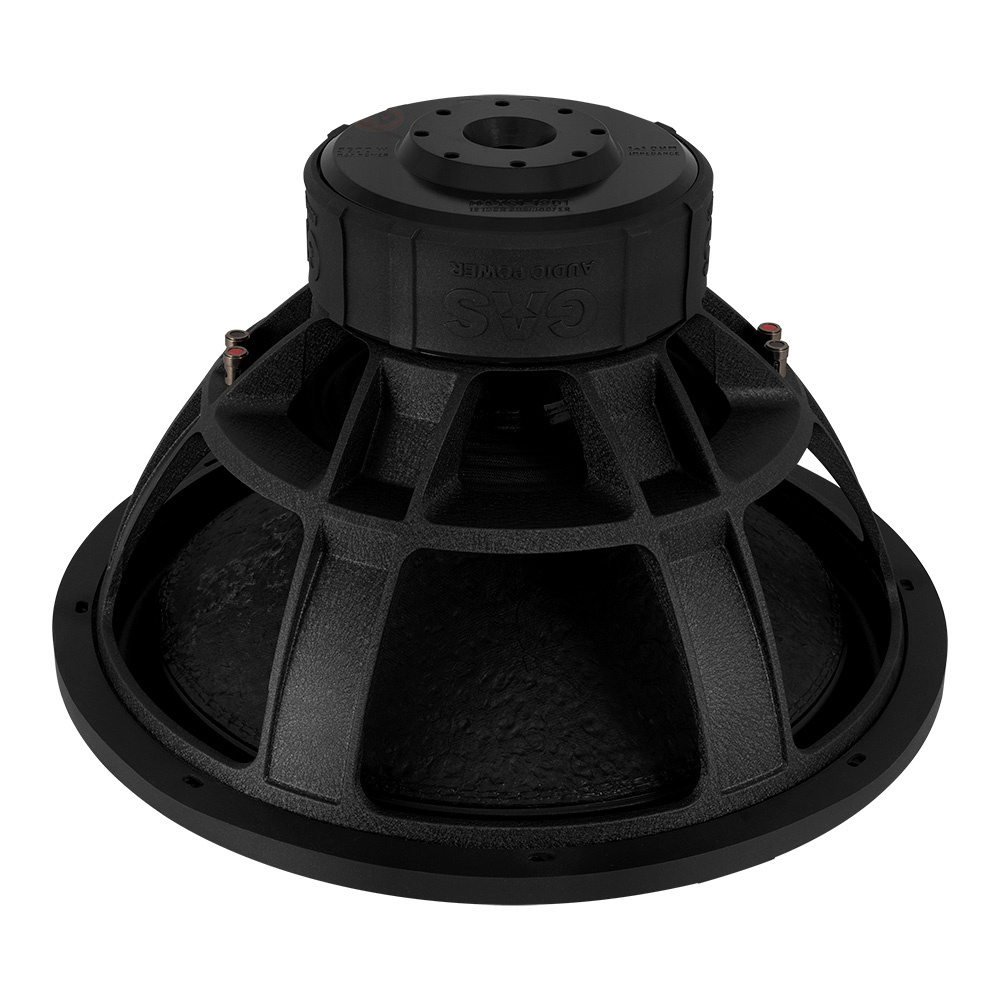 En svart högtalarkon med robust design och stora magnetiska komponenter.