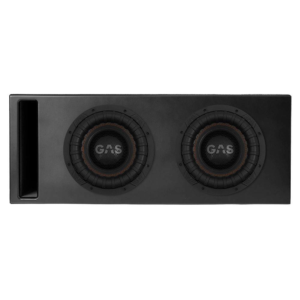 Portad 2x10 tum Comp-låda med 2st GAS MAX S2-10D1