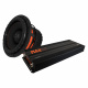 GAS MAX S2-12D2 & MAX A2-2500.1DL, baspaket Subwoofer och effektförstärkare i baspaket för ljudsystem.