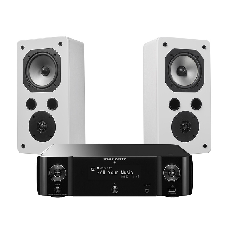 Marantz M-CR511 & Dynavoice Challenger S-5 EX v4 Vit, stereopaket