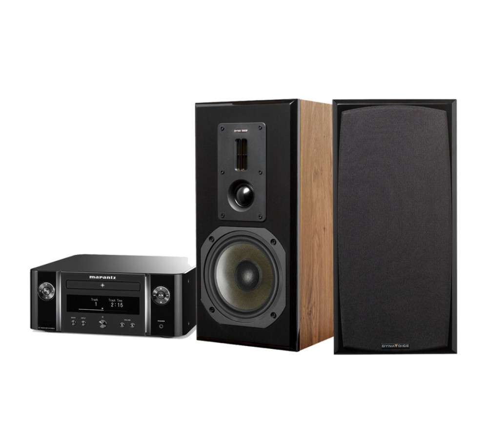 Stereopaket med Marantz MCR-612 och Dynavoice DM-6 MKII i ek.