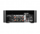 Marantz MCR-612 & Dynavoice DM-6 MKII Ek, stereopaket Baksidan av en ljudanläggning med anslutningar för högtalare och nätverk.