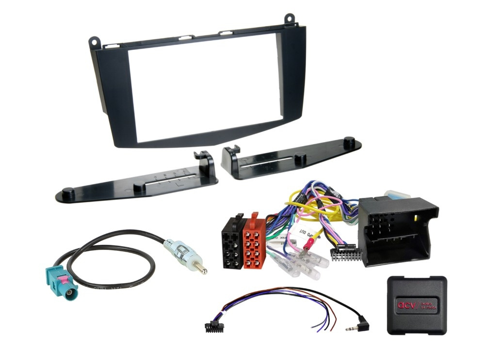 JVC KW-M695DBW bilstereopaket till Mercedes C-Klass 2007-2011 (utan knappar)