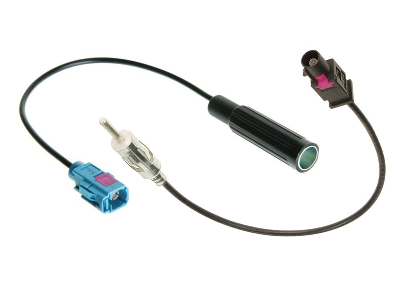 Antennadapter med kabel för FM-modulator, för BMW, Mercedez och SAAB.