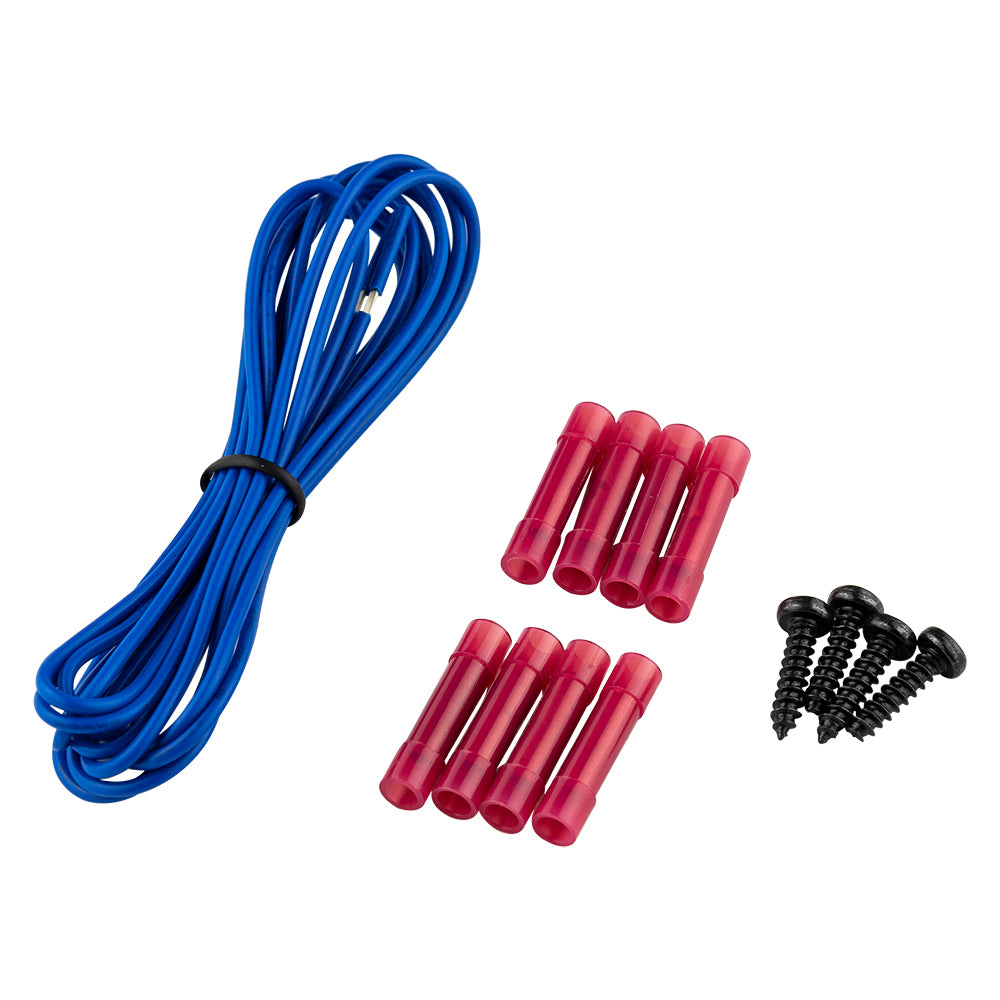 Kabel, kopplingsdelar och skruvar för marinpaket.