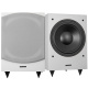 Dynavoice Magic MW10 subwoofer, Vit 2-pack Två vita subwoofers med hög basprestanda.