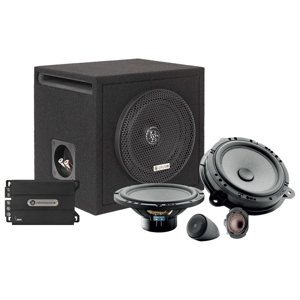 DLS Cruise & Focal ljudpaket till Nissan NV200, baspaket och högtalare