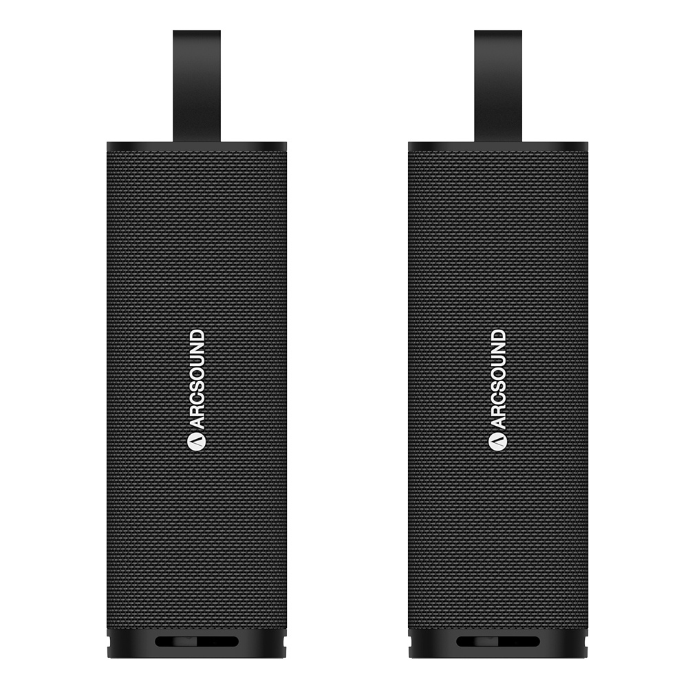 2-pack Arcsound NOVA Bluetooth-högtalare, svart