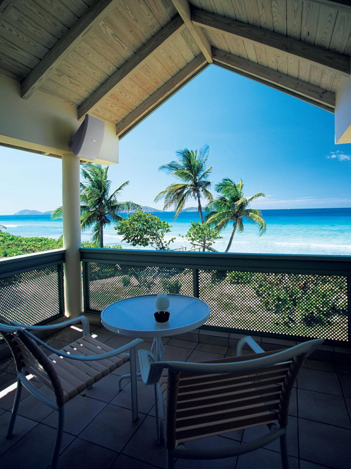 Dynavoice CA802BT & Yamaha NS-AW592 utomhushögtalare, vit