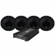 4-pack Hammer Tech Omni Class OCF200 & Play Power 65.4 SPL-paket, medium Fyra högtalare och en förstärkare i ett paket för ljudsystem.