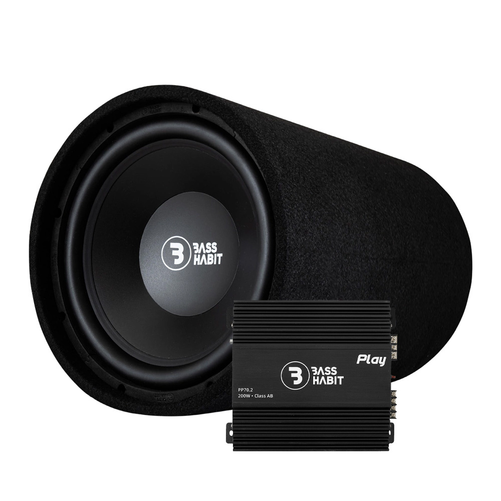 Subwoofer och förstärkare från Bass Habit, modell P12S & Play Power 70.2.