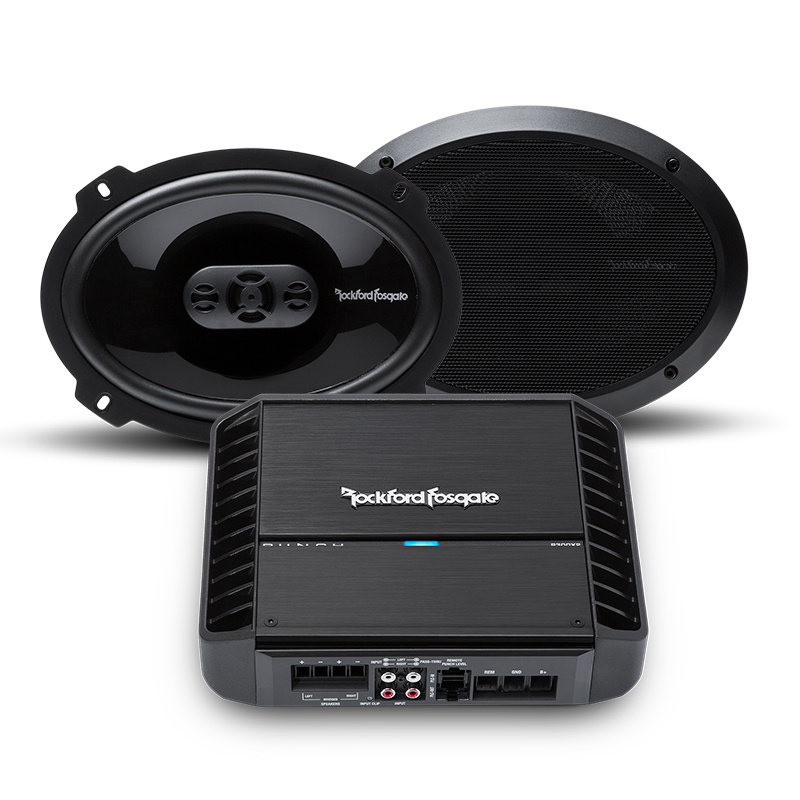 Rockford Fosgate P300X2 med P1694 högtalarpaket