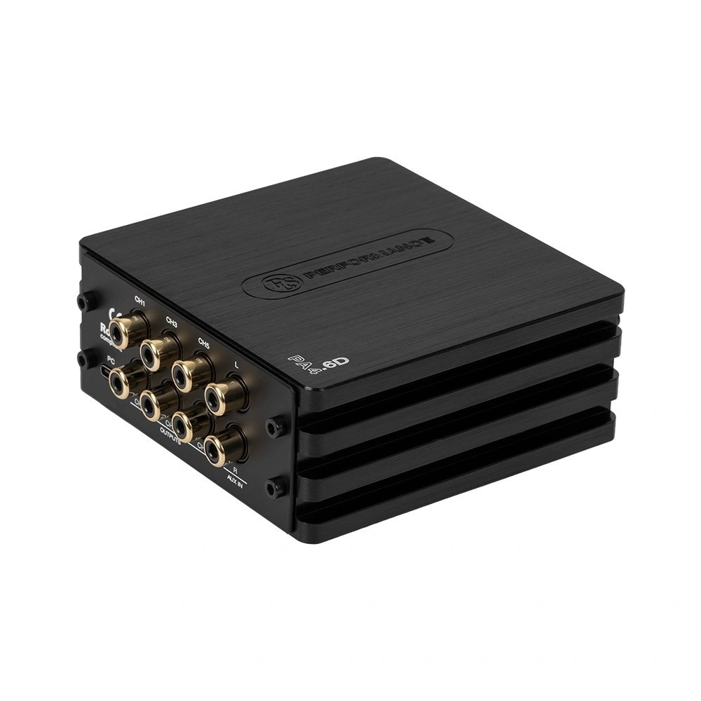 DLS PA4.6D, 6-kanalig ljudprocessor/DSP till bilar med ISO/universal